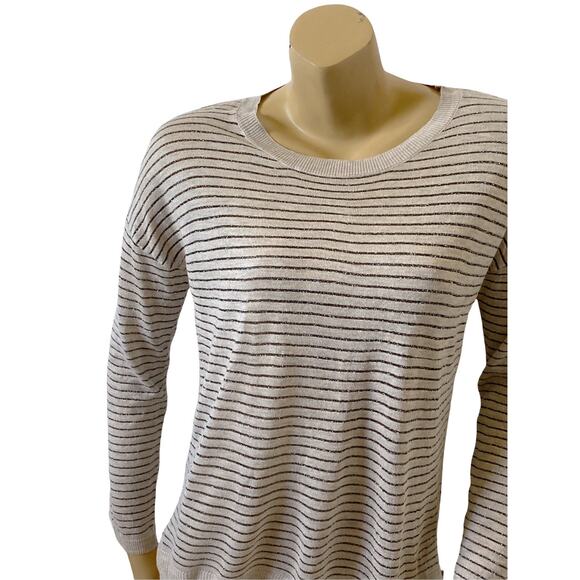 DAISY FUENTES Womens Size Small Striped Light Weight Long Sleeve Sweater - Picture 4 of 7